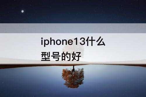 iphone13什么型号的好